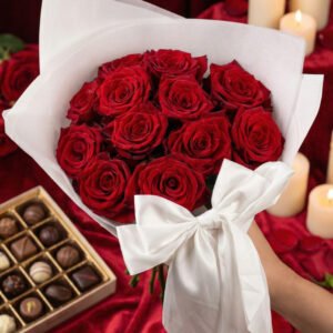 12 Stem Valentines Roses